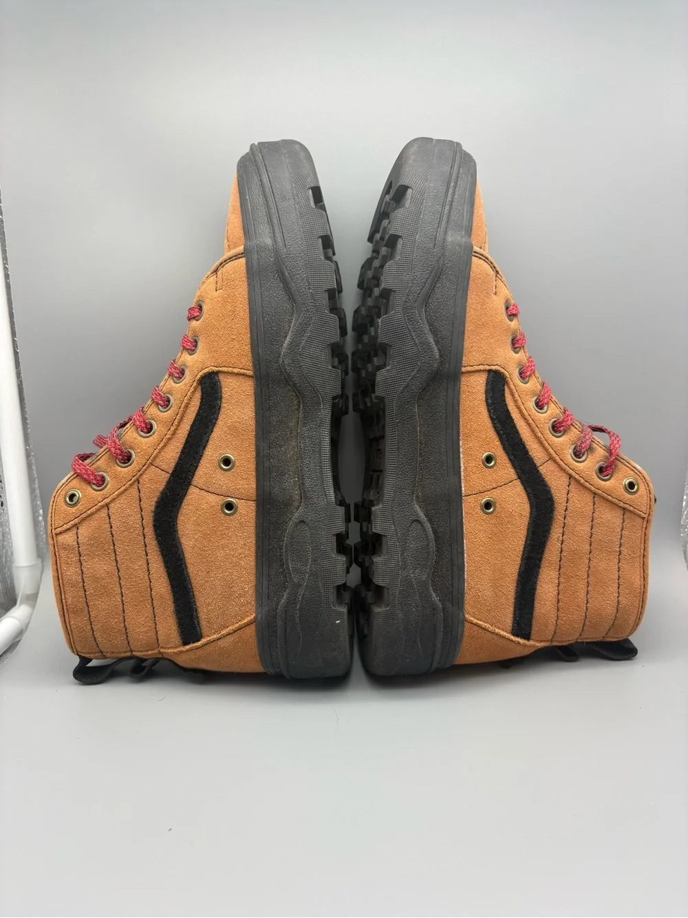 Vans | Sentry Sk8-Hi WC Hiker Suede Shoes - Brown Black ; Womens 8